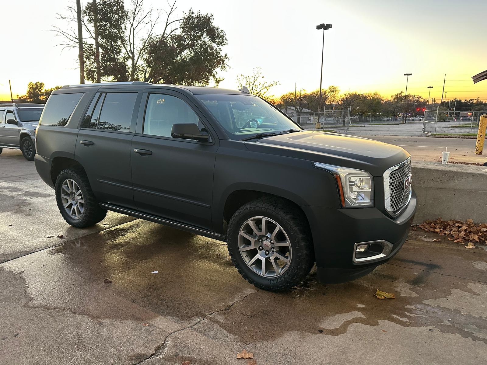 Matte black SUV completed by Phantom